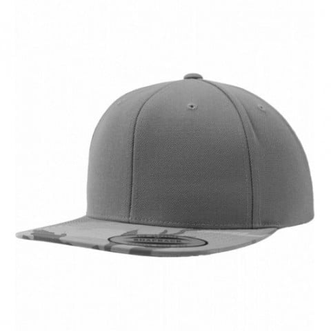 szary snapback kamuflaż flexfit