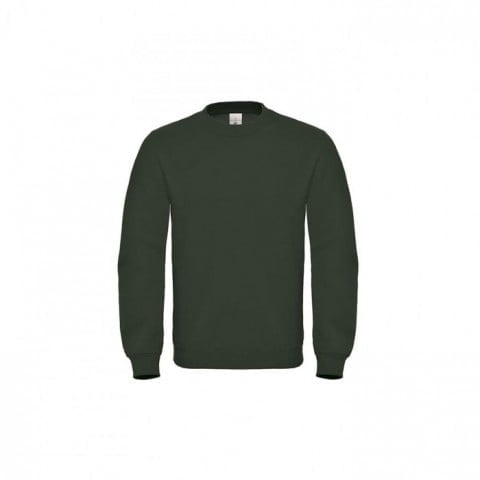 Bluzy - Bluza Crewneck ID.002 Cotton Rich - B&C WUI20 - Forest Green - RAVEN - koszulki reklamowe z nadrukiem, odzież reklamowa i gastronomiczna