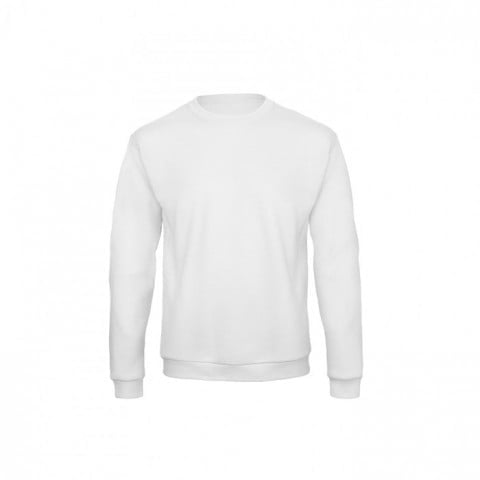 Bluzy - Bluza Crewneck ID.202 - B&C WUI23 - White - RAVEN - koszulki reklamowe z nadrukiem, odzież reklamowa i gastronomiczna