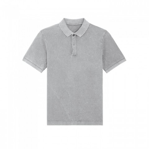 Koszulki Polo - Koszulka polo unisex Prepster Vintage - STPU335 - Light Grey - RAVEN - koszulki reklamowe z nadrukiem, odzież reklamowa i gastronomiczna