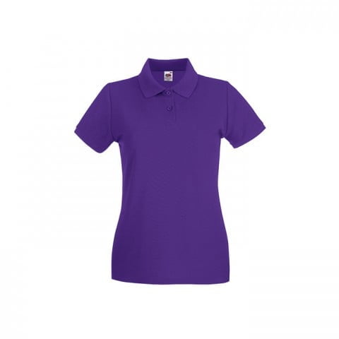 Koszulki Polo - Damska koszulka polo Premium Lady-Fit - 63-030-0 - Purple - RAVEN - koszulki reklamowe z nadrukiem, odzież reklamowa i gastronomiczna