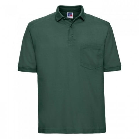 Koszulki Polo - Koszulka robocza Workwear - R-011M-0 - Bottle Green - RAVEN - koszulki reklamowe z nadrukiem, odzież reklamowa i gastronomiczna