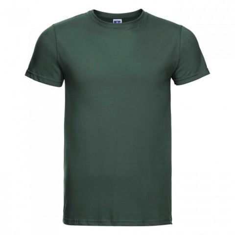 Koszulki T-Shirt - Męska koszulka Slim Fit - Russell R-155M-0 - Bottle Green - RAVEN - koszulki reklamowe z nadrukiem, odzież reklamowa i gastronomiczna