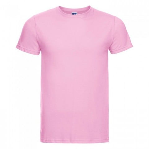 Koszulki T-Shirt - Męska koszulka Slim Fit - Russell R-155M-0 - Candy Pink - RAVEN - koszulki reklamowe z nadrukiem, odzież reklamowa i gastronomiczna