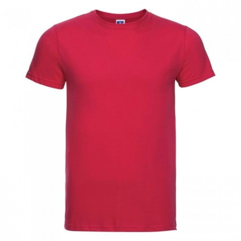 Koszulki T-Shirt - Męska koszulka Slim Fit - Russell R-155M-0 - Classic Red - RAVEN - koszulki reklamowe z nadrukiem, odzież reklamowa i gastronomiczna