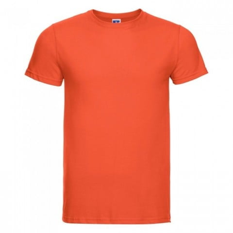 Koszulki T-Shirt - Męska koszulka Slim Fit - Russell R-155M-0 - Orange - RAVEN - koszulki reklamowe z nadrukiem, odzież reklamowa i gastronomiczna