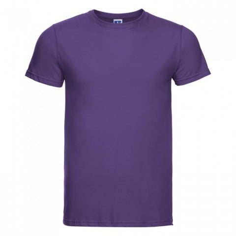 Koszulki T-Shirt - Męska koszulka Slim Fit - Russell R-155M-0 - Purple - RAVEN - koszulki reklamowe z nadrukiem, odzież reklamowa i gastronomiczna