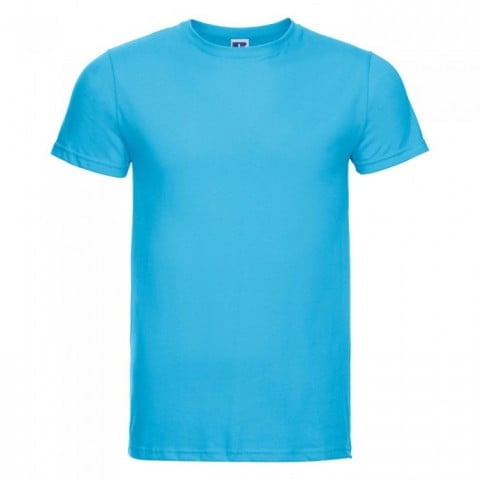 Koszulki T-Shirt - Męska koszulka Slim Fit - Russell R-155M-0 - Turquoise - RAVEN - koszulki reklamowe z nadrukiem, odzież reklamowa i gastronomiczna