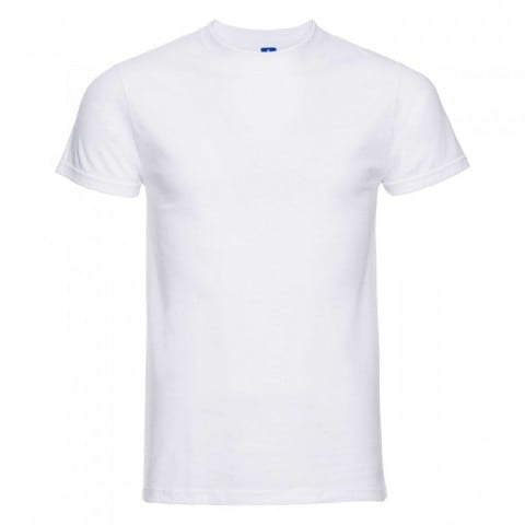 Koszulki T-Shirt - Męska koszulka Slim Fit - Russell R-155M-0 - White - RAVEN - koszulki reklamowe z nadrukiem, odzież reklamowa i gastronomiczna