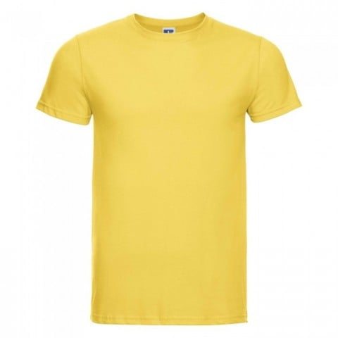 Koszulki T-Shirt - Męska koszulka Slim Fit - Russell R-155M-0 - Yellow - RAVEN - koszulki reklamowe z nadrukiem, odzież reklamowa i gastronomiczna