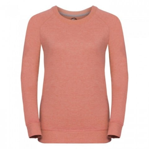 Bluzy - Damska bluza Crewneck HD - Russell R-280F-0 - Coral Marl - RAVEN - koszulki reklamowe z nadrukiem, odzież reklamowa i gastronomiczna