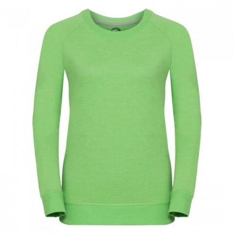 Bluzy - Damska bluza Crewneck HD - Russell R-280F-0 - Green Marl - RAVEN - koszulki reklamowe z nadrukiem, odzież reklamowa i gastronomiczna