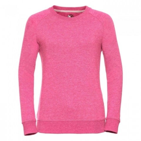 Bluzy - Damska bluza Crewneck HD - Russell R-280F-0 - Pink Marl - RAVEN - koszulki reklamowe z nadrukiem, odzież reklamowa i gastronomiczna