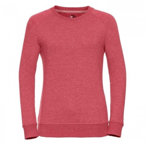 Bluzy - Damska bluza Crewneck HD - Russell R-280F-0 - Red Marl - RAVEN - koszulki reklamowe z nadrukiem, odzież reklamowa i gastronomiczna