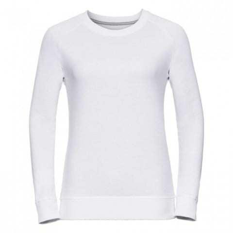 Bluzy - Damska bluza Crewneck HD - Russell R-280F-0 - White - RAVEN - koszulki reklamowe z nadrukiem, odzież reklamowa i gastronomiczna