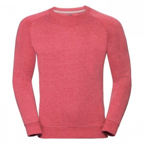 Bluzy - Męska bluza Crewneck HD - Russell R-280M-0 - Red Marl - RAVEN - koszulki reklamowe z nadrukiem, odzież reklamowa i gastronomiczna