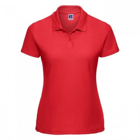 Koszulki Polo - Damska koszulka polo Polycotton - R-539F-0 - Bright Red - RAVEN - koszulki reklamowe z nadrukiem, odzież reklamowa i gastronomiczna