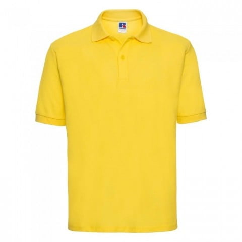 Koszulki Polo - Męska koszulka polo PolyCotton - R-539M-0 - Yellow - RAVEN - koszulki reklamowe z nadrukiem, odzież reklamowa i gastronomiczna