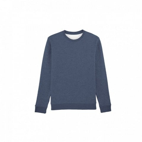 Bluzy - Bluza Crewneck Rise - Stanley/Stella STSU811 - Dark Heather Blue - RAVEN - koszulki reklamowe z nadrukiem, odzież reklamowa i gastronomiczna