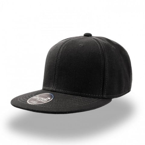 czarny snapback z nadrukiem