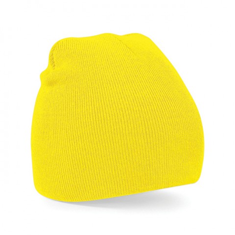 Czapki zimowe i akcesoria - Czapka dzianinowa beanie - Beechfield B44 - Yellow - RAVEN - koszulki reklamowe z nadrukiem, odzież reklamowa i gastronomiczna